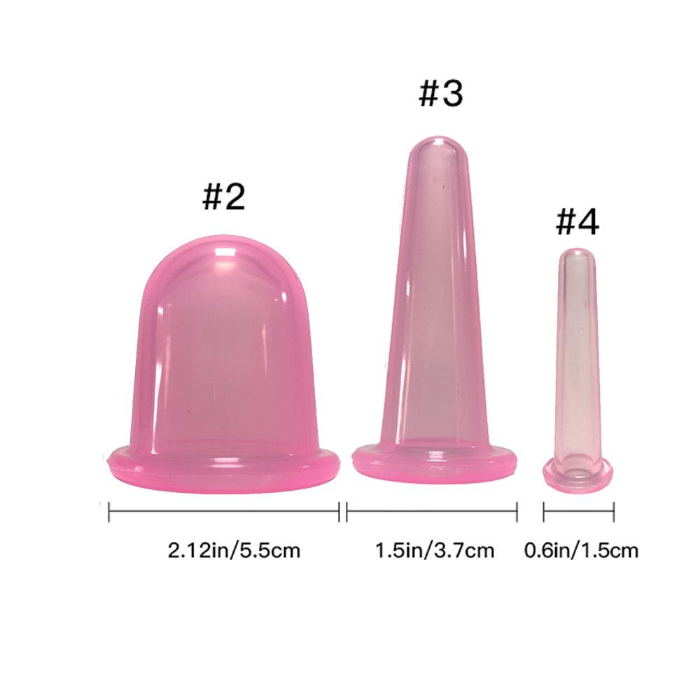 Silicone Vacuum Cupping Massage Jars Anti Cellulite Massage