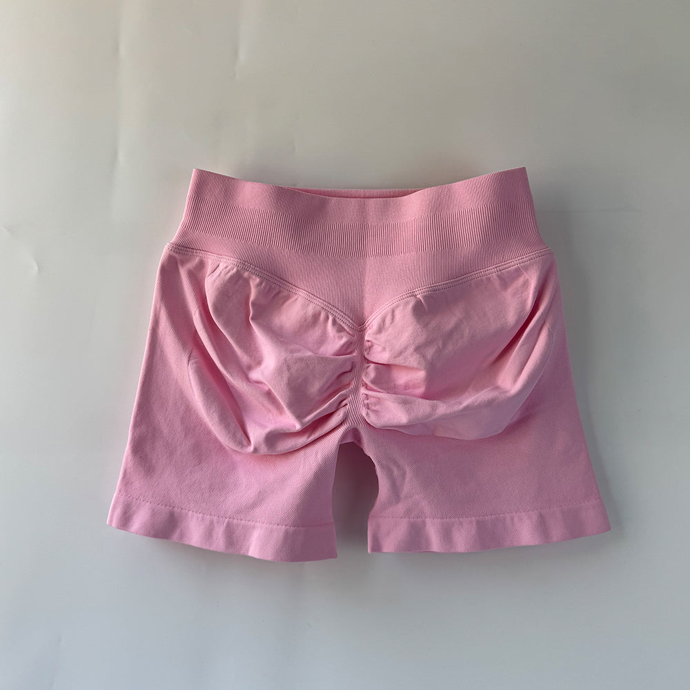 Impact Sports Shorts Women Fitness Biker 4.5" Low Ribbed Band Gym