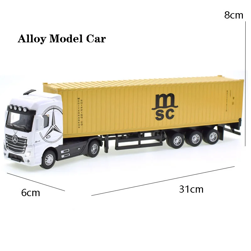 1:50 Diecast Alloy Truck Head Model Toy Container