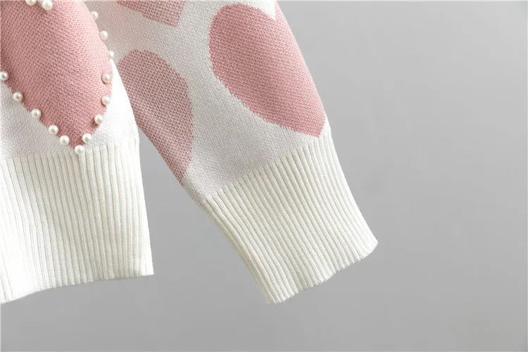 Casual Print Knit Sweater 2 Pieces Sets