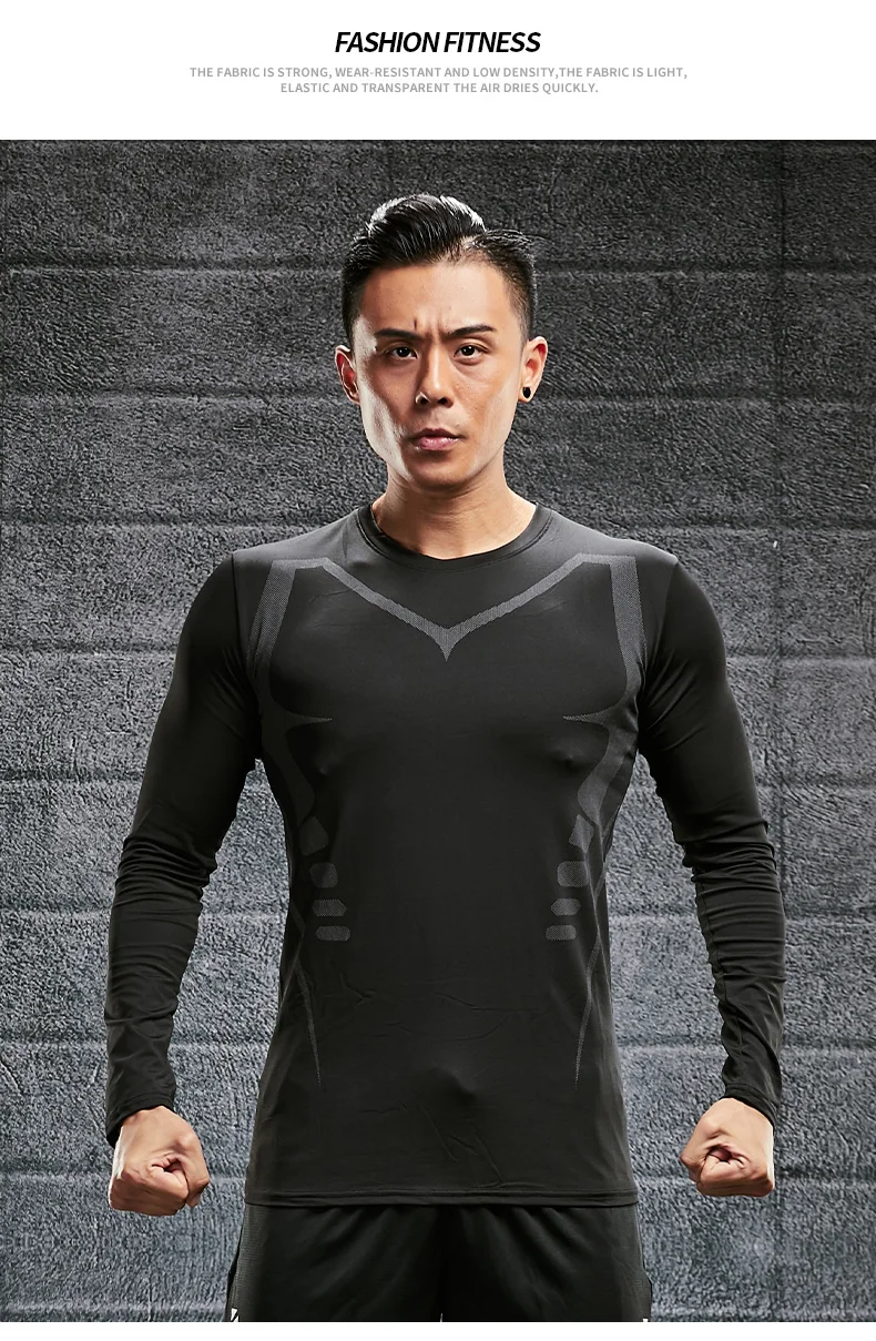 Quick Drying Tight Fitting Suit For Men'S Long Sleeve