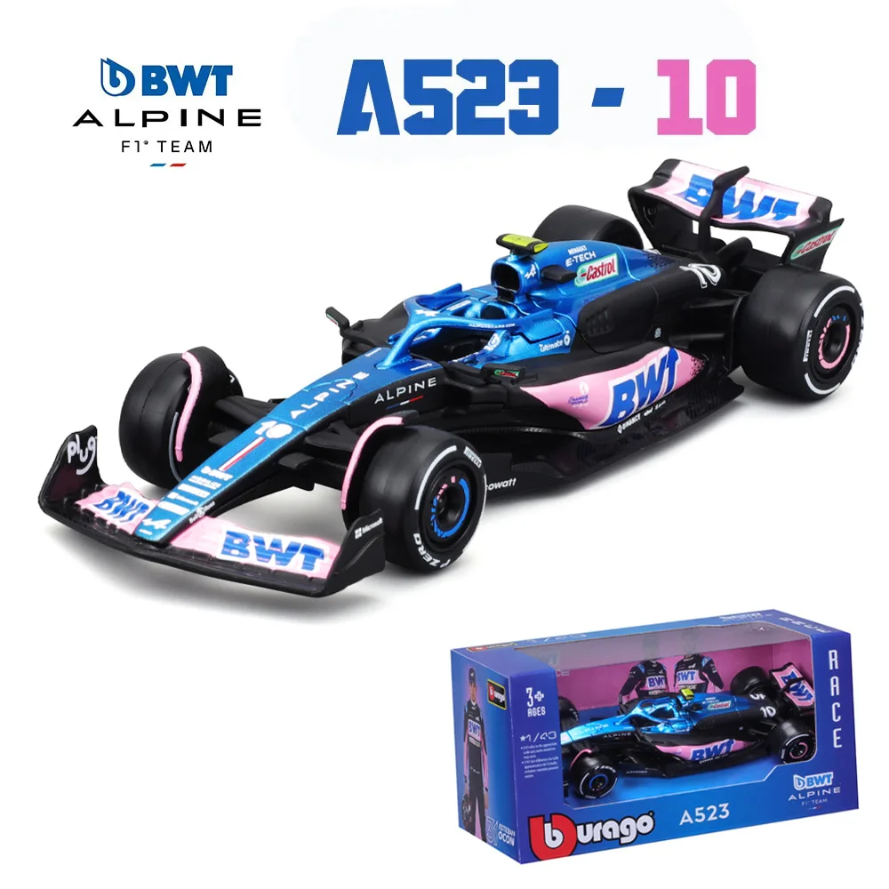 Bburago 1:43 Alpine F1 Team A524 2024 Alloy Car