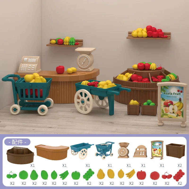 mini supermarket shopping games dollhouse