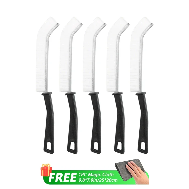 Hard Bristle Crevice Cleaning Brush for Fine Seam Corners