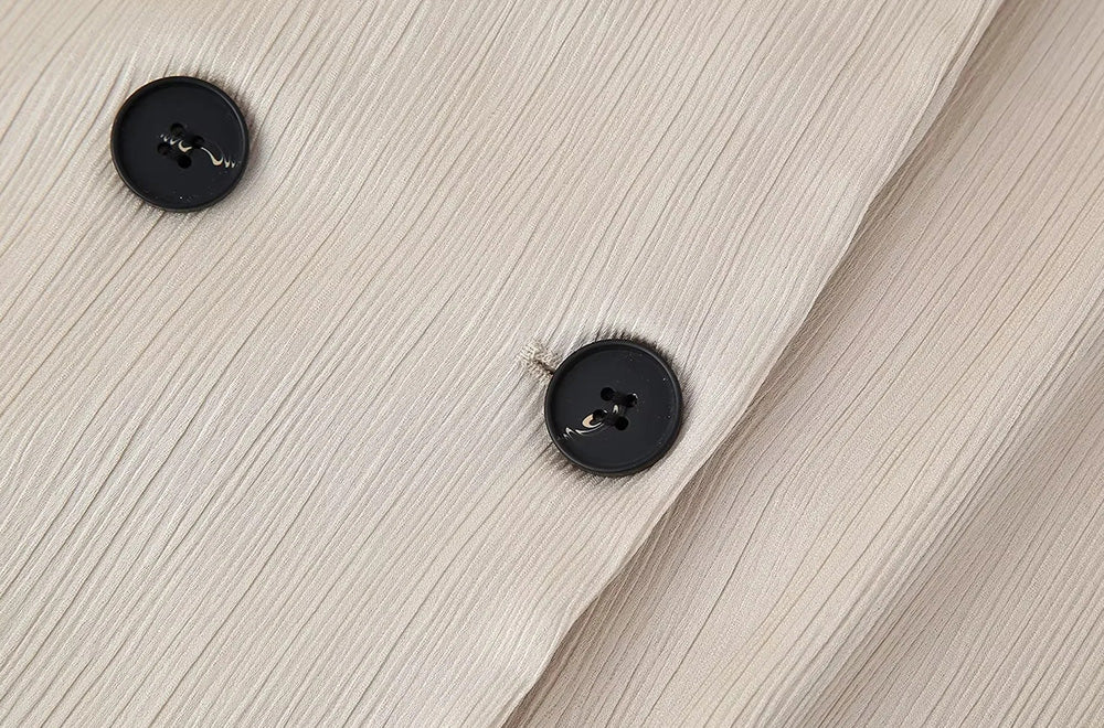 Women's Double-Breasted Loose Blazer Coat  set