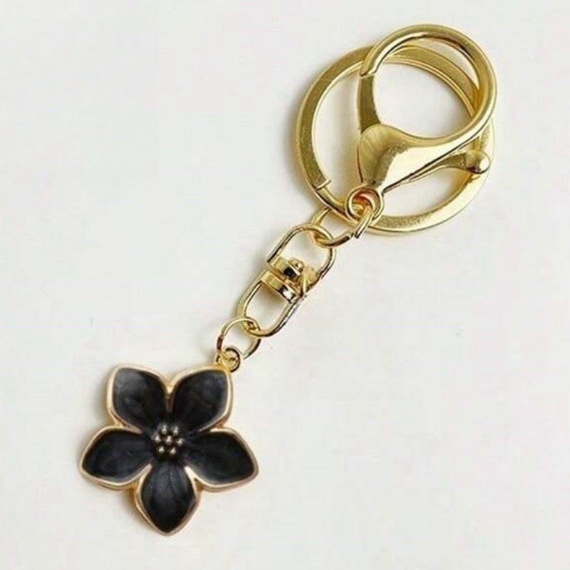 White Pear Blossom Keychain