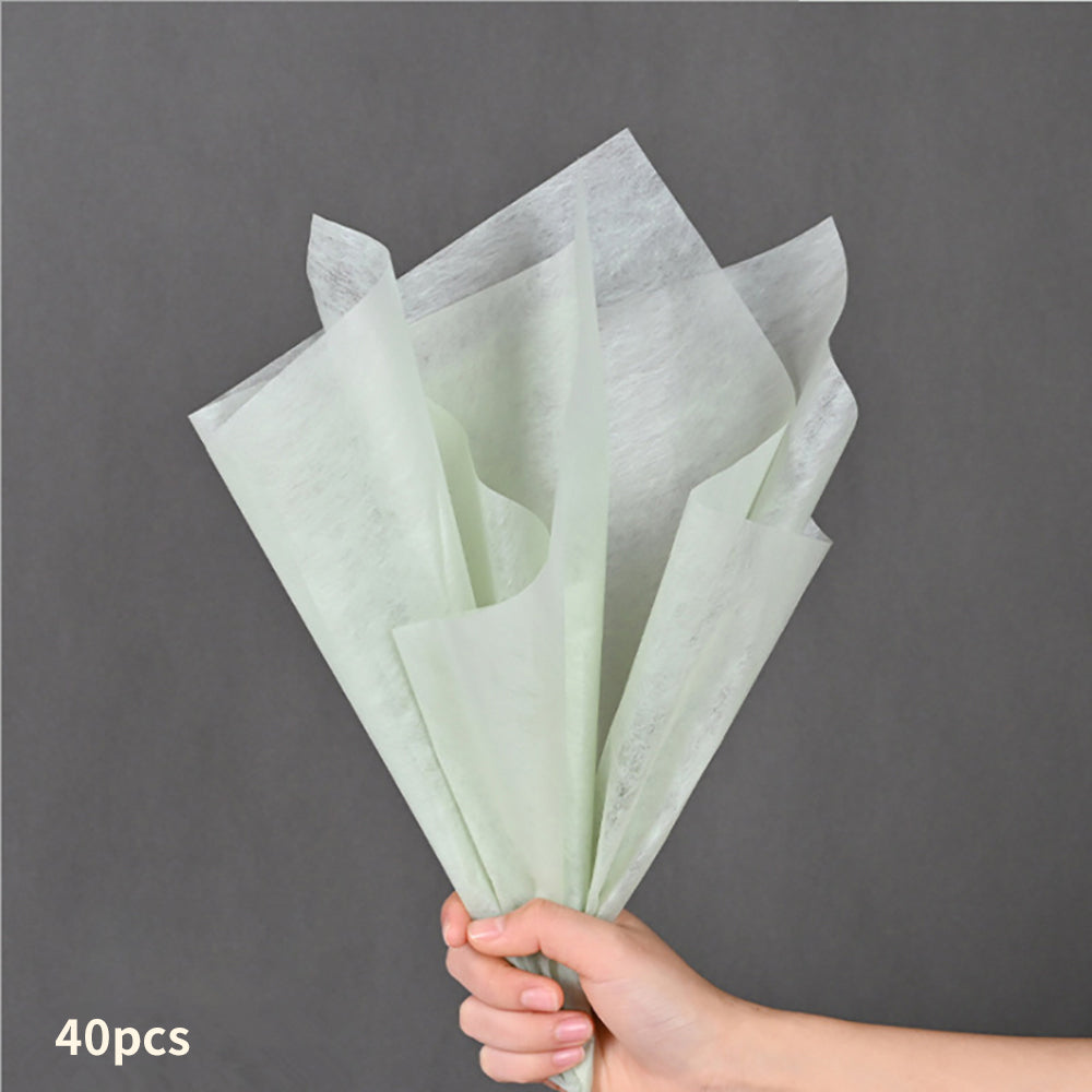 40pcs flower arrangement wrapping paper, cotton flower wrapping