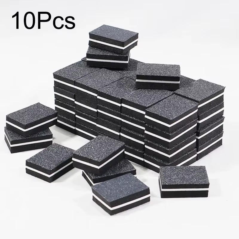 10pcs Mini Buffing Sanding Files Block Pedicure Care Nail