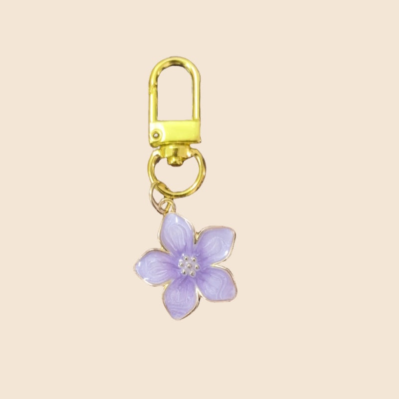 White Pear Blossom Keychain