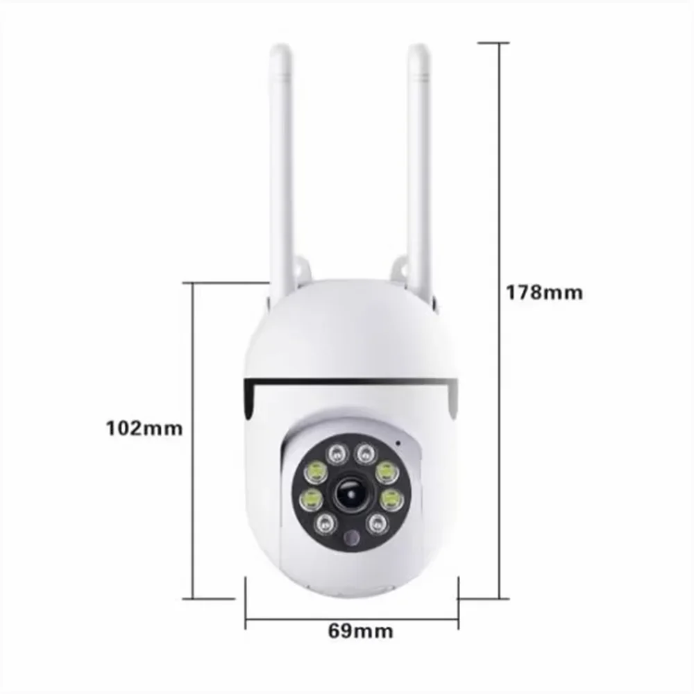 Wifi Surveillance Camera 8MP Wireless Security PTZ IP Camera HD Color