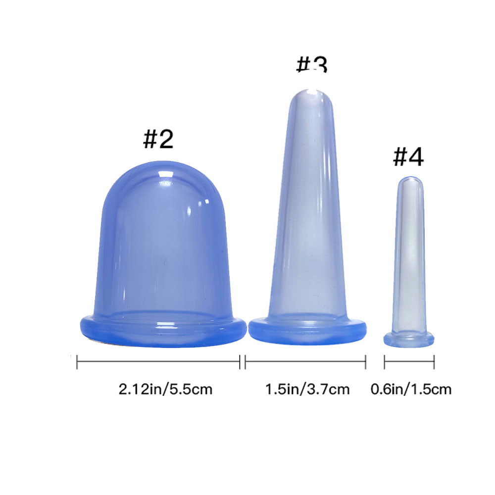 Silicone Vacuum Cupping Massage Jars Anti Cellulite Massage