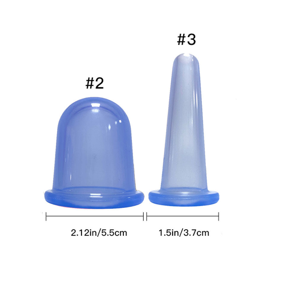 Silicone Vacuum Cupping Massage Jars Anti Cellulite Massage