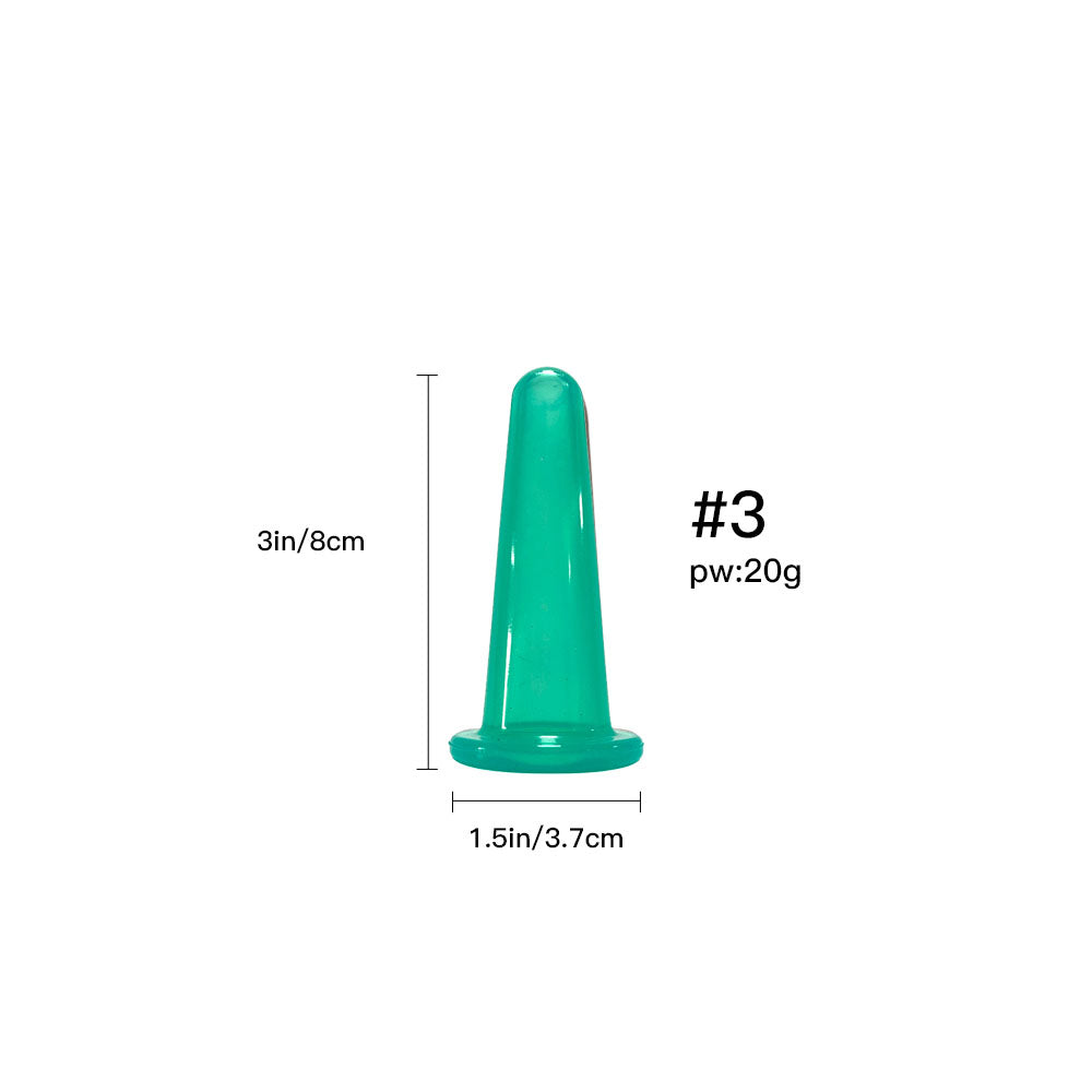 Silicone Vacuum Cupping Massage Jars Anti Cellulite Massage