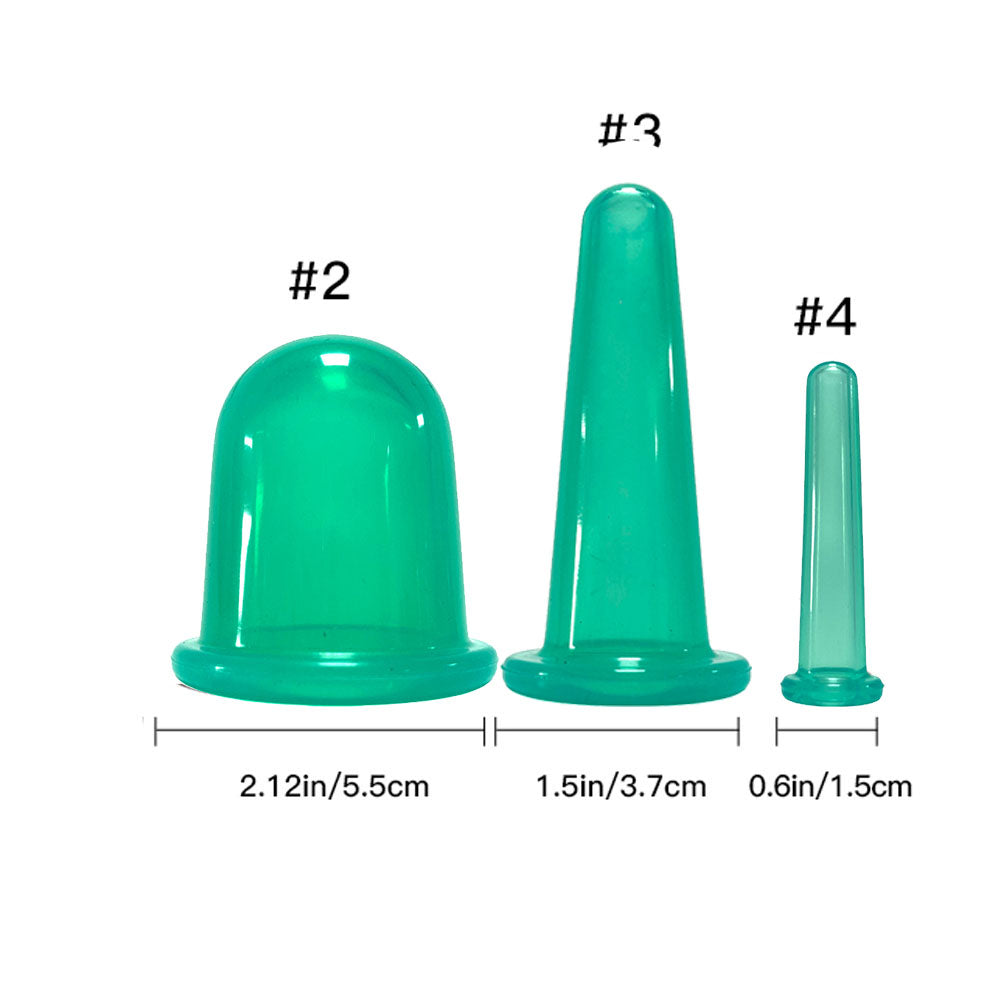 Silicone Vacuum Cupping Massage Jars Anti Cellulite Massage