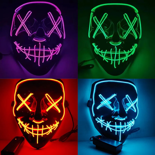 Led Mask Halloween Carnival Christmas Masquerade Party Night Club