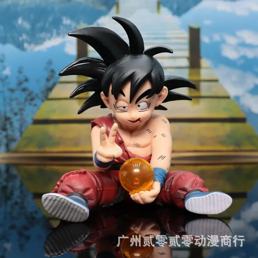 10cm Dragon Ball Z Anime Son Goku with the Crystal Ball