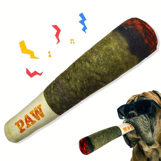 Interactive Dog Joint Sound Puppy Toys Cigar For Small Resistant Squeak Dogs