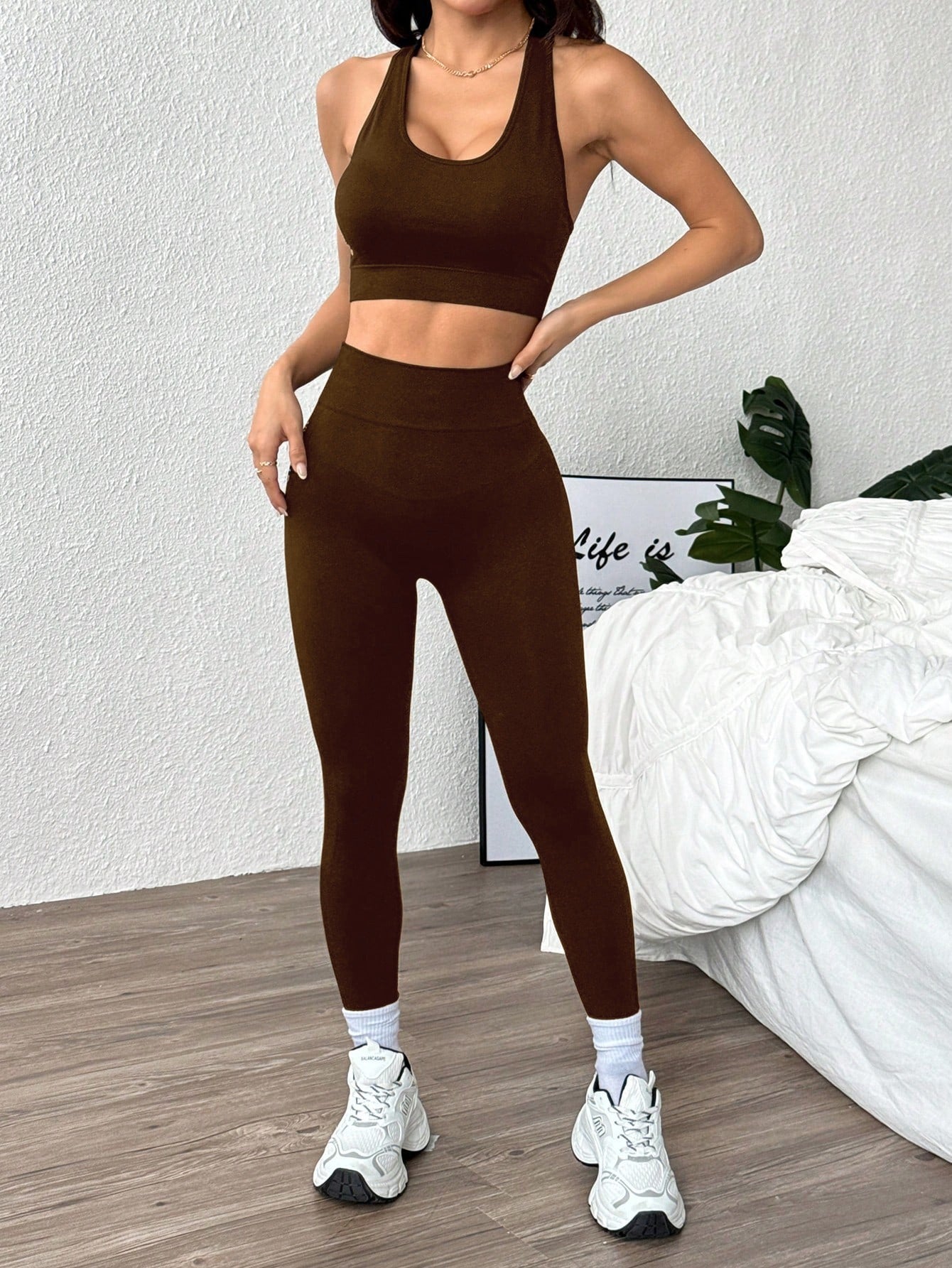 Sports yoga suit bra shark pants women's spring and summer