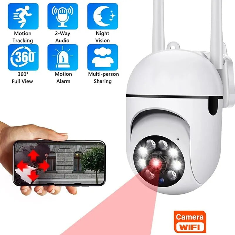 1080P HD PTZ 2.4G WIFI IP Camera Audio CCTV Surveillance Cam Outdoor