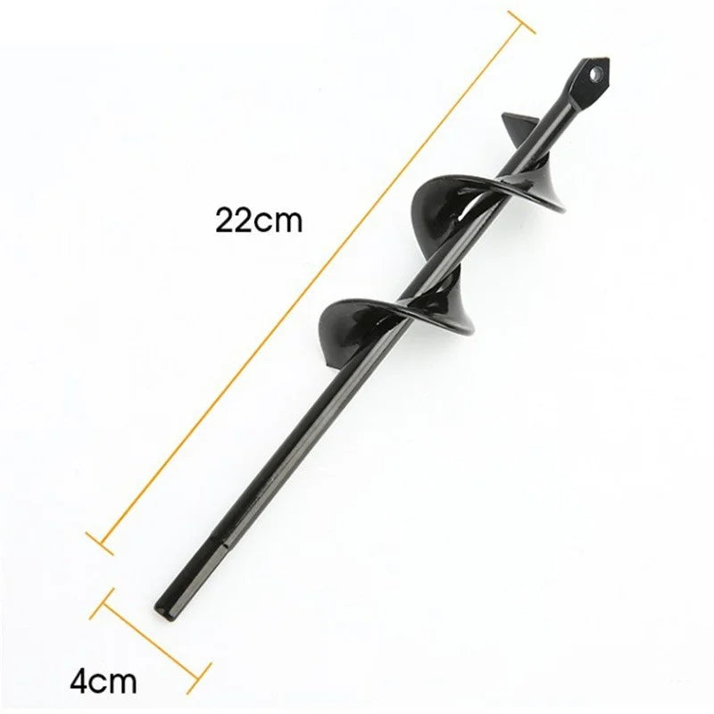 Planter Auger Spiral Drill Bit Flower Planter Earth Planting Hole Cutter