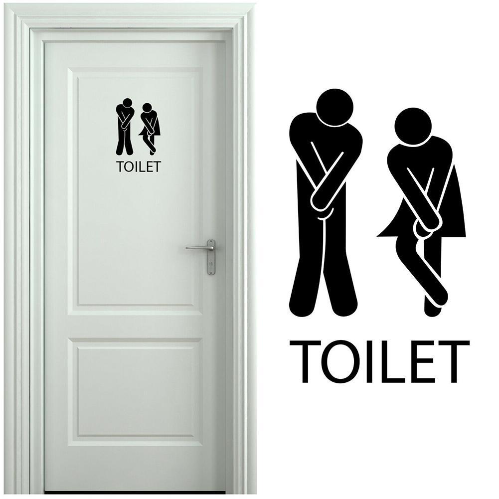 Creative Funny Toilet Wall/Door Stickers