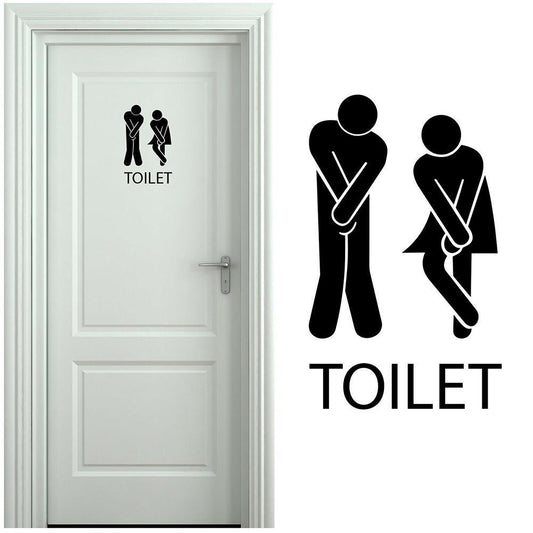 Creative Funny Toilet Wall/Door Stickers