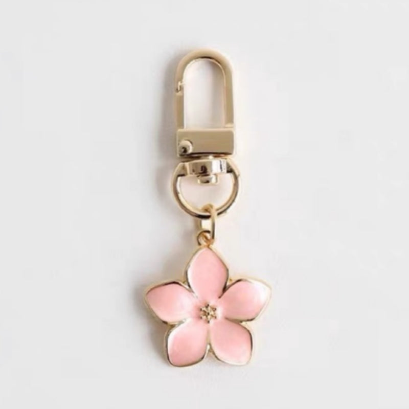 White Pear Blossom Keychain