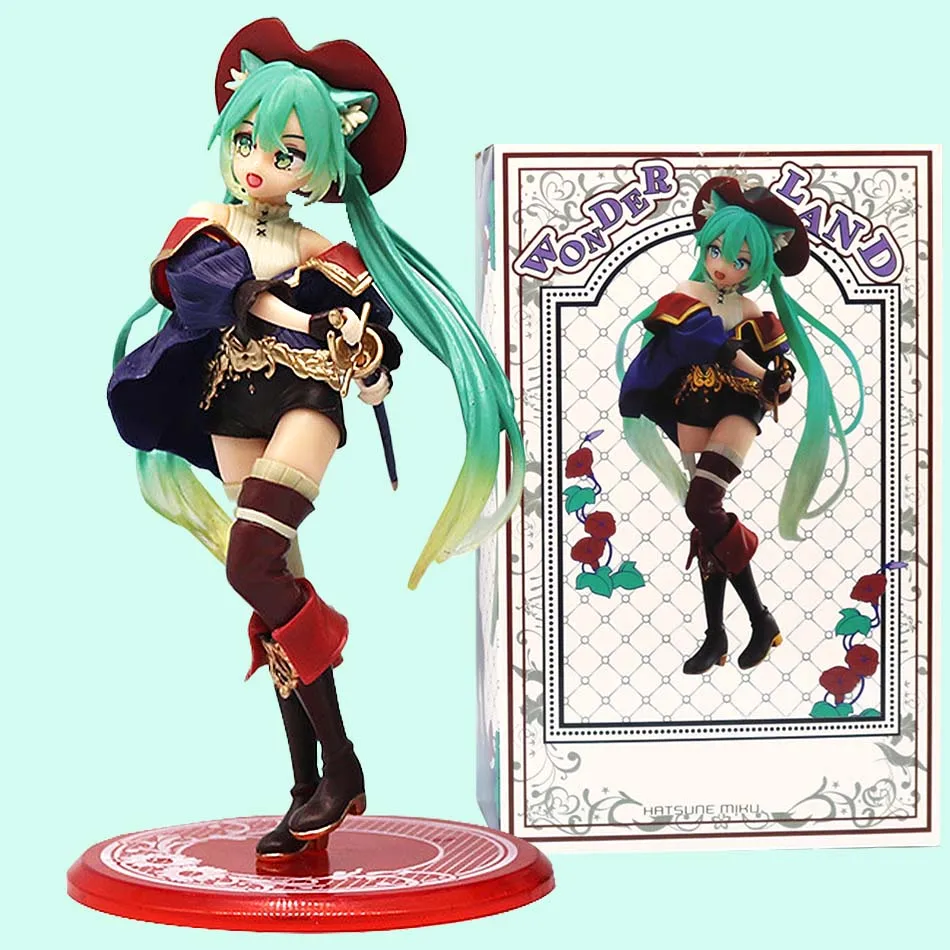 19cm Sexy Actions Anime Miku Resin Figure Cat