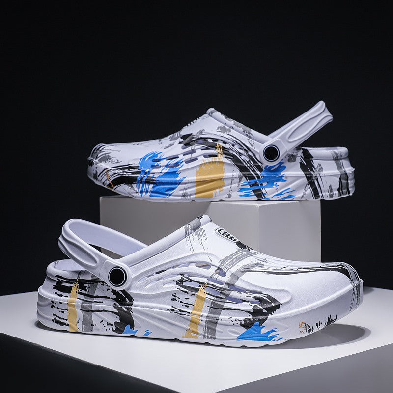 Summer New Men's Clogs Sandals Lightweight Slippers