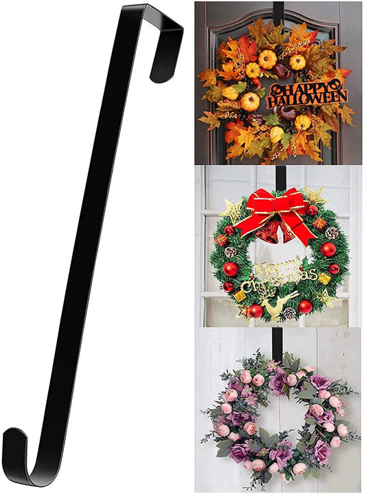 Wreath Hanger for Front Door Halloween Christmas Easter