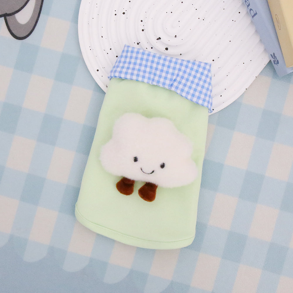 Pet Spring and Autumn Clothing Checkered Collar Polo Shirt Cute