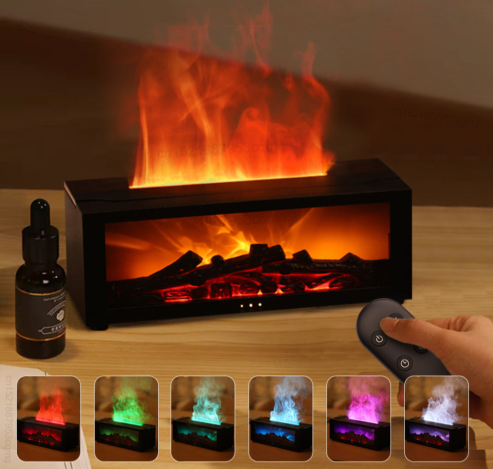 Aroma Humidifier Flame Essential Oil Diffuser