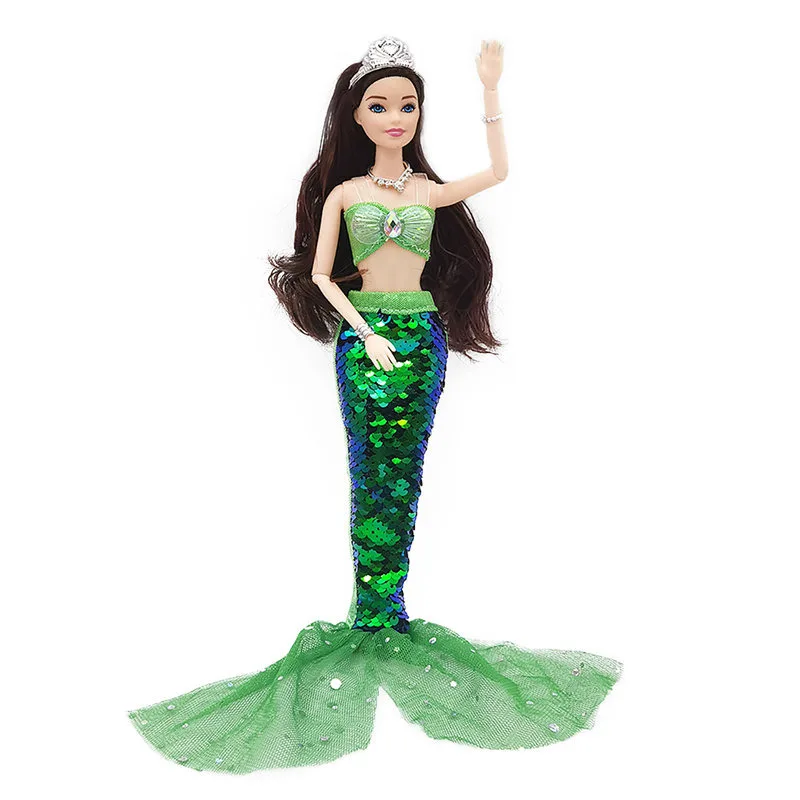 11 Inch Mermaid Doll Full Set Multi Joints Movable 30cm Height Doll