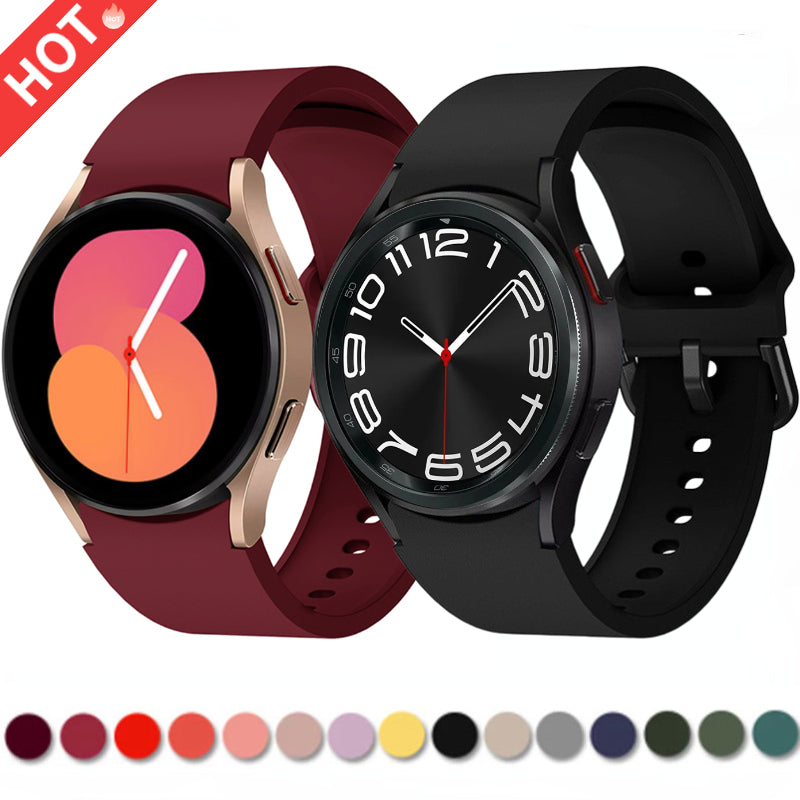 Silicone strap For Samsung Galaxy watch 7 6 5 4 40mm 44mm 45mm Original