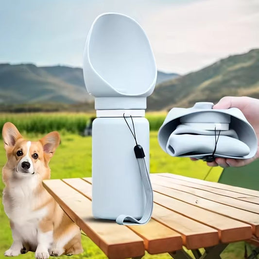 550ml Folding Pet Outdoor Walking Mug Portable Travel Water Bottle Puppy Cats