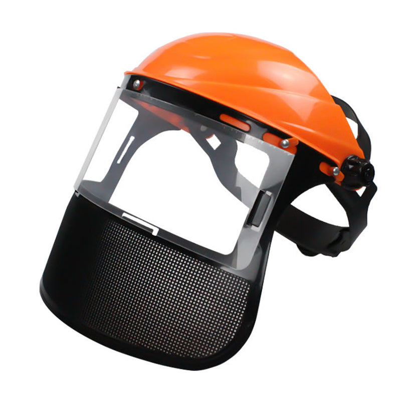 New Garden Grass Trimmer Safety Helmet Hat With Full Face Mesh Protective Mask
