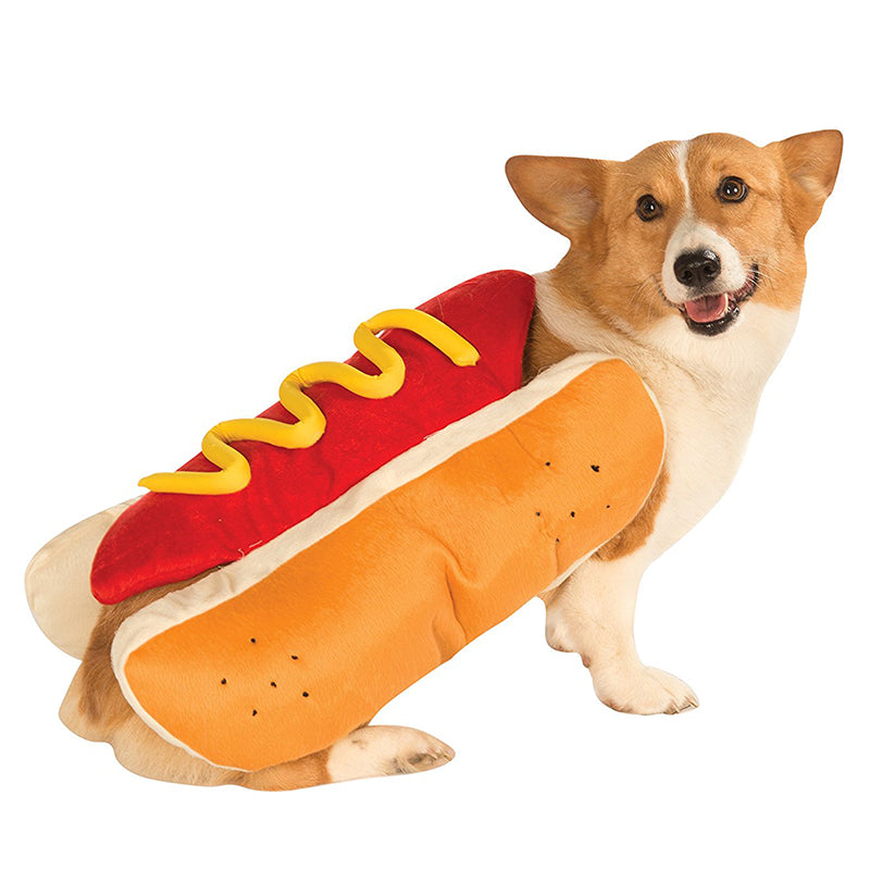 Dog Costumes Hot Dog Shaped Dachshund Sausage Adjustable Clothes