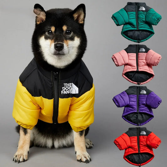 The Dog Fans Winter Pet Dog Down Jacket Clothes for Small Medium Dogs