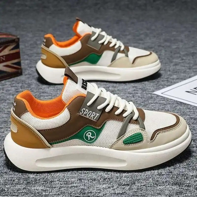 Men's Summer Breathable Mesh Sports Shoes Thick Bottom