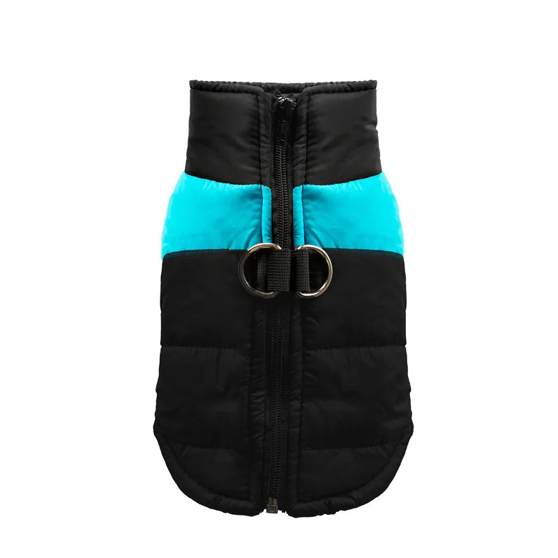 Waterproof Warm Dog Clothes Pet Coat Winter Vest Padded Zipper Jacket Dog