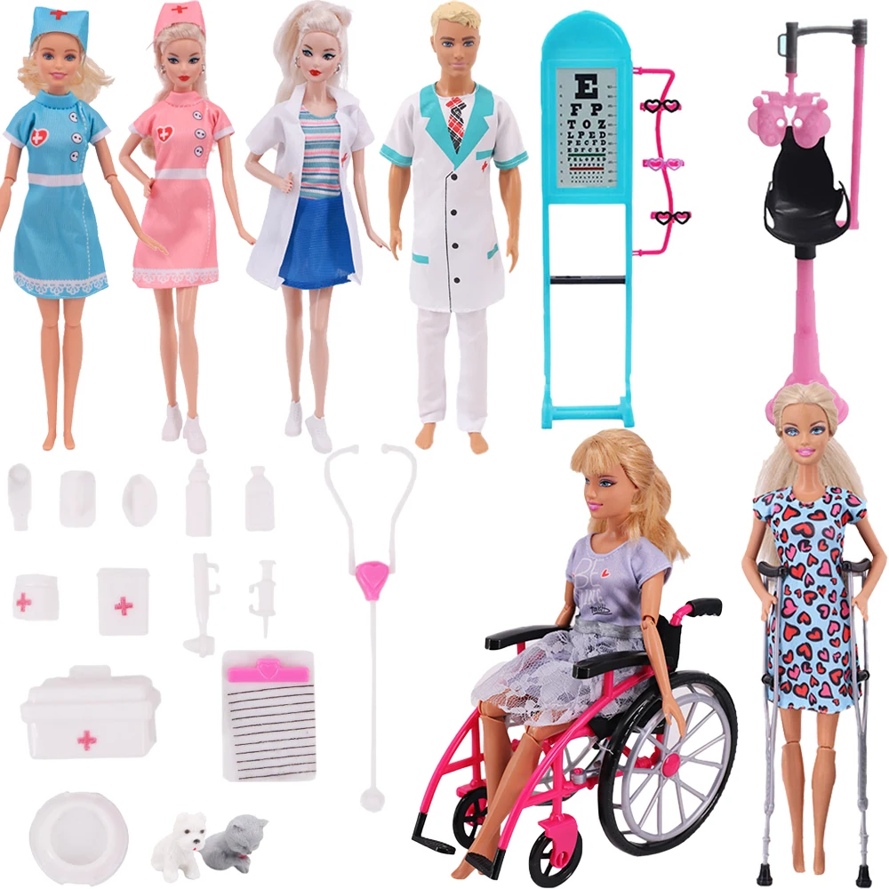 Doctor Nurse Clothing Set And Doll Accessories
