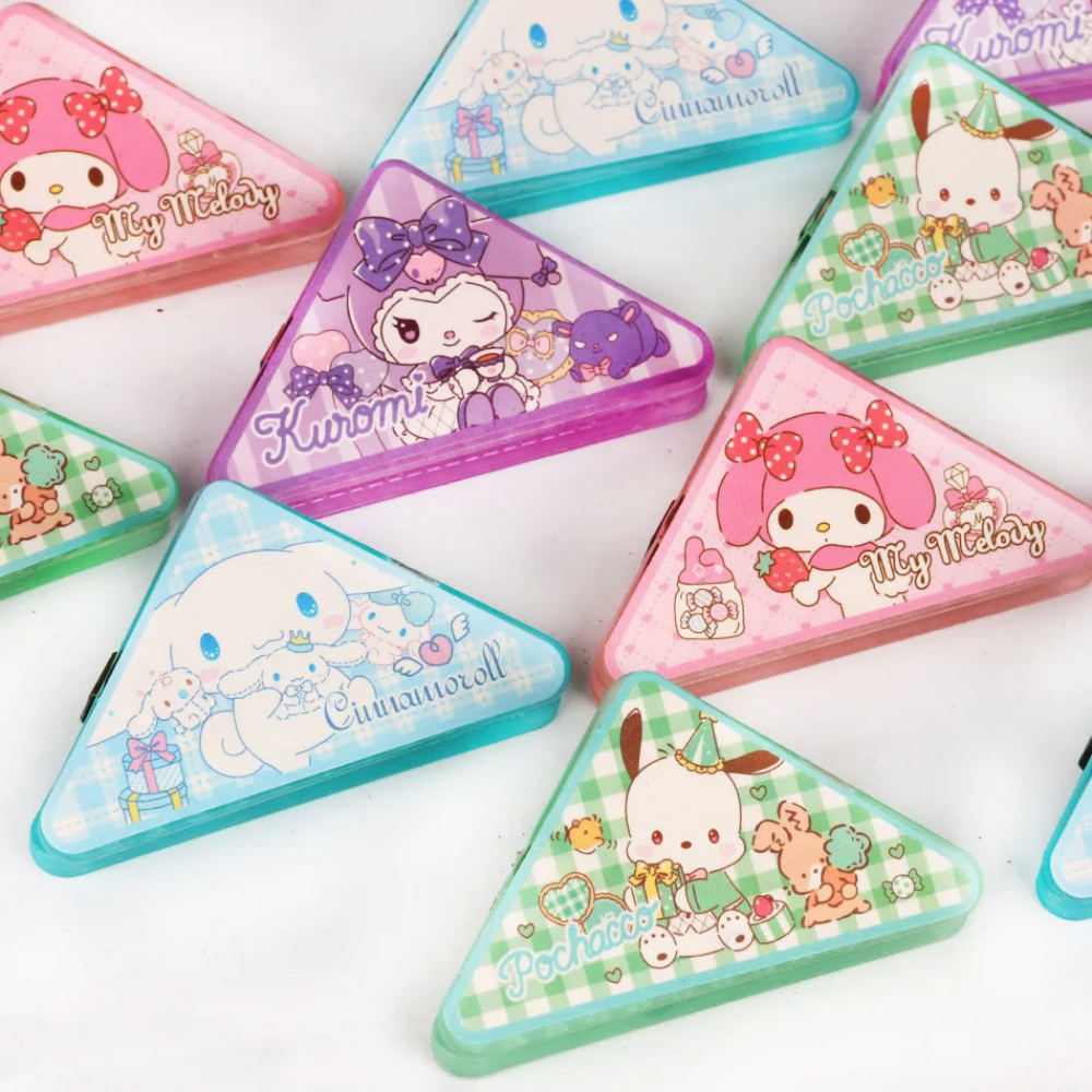 4Pcs Kawaii Sanrio Triangle Clip Creative Corner Clip
