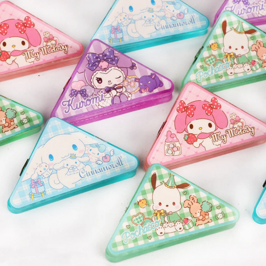 4Pcs Kawaii Sanrio Triangle Clip Creative Corner Clip