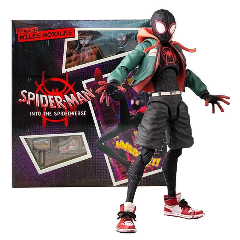Miles Morales Spider Man Action figures 15cm Multi-Accessories
