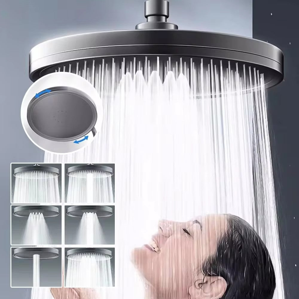 New 230mm Big Panel Showerhead 6 Mode Supercharge Rainfall Shower Head