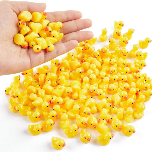 100/200Pc/set Mini Resin Ducks Tiny Duck