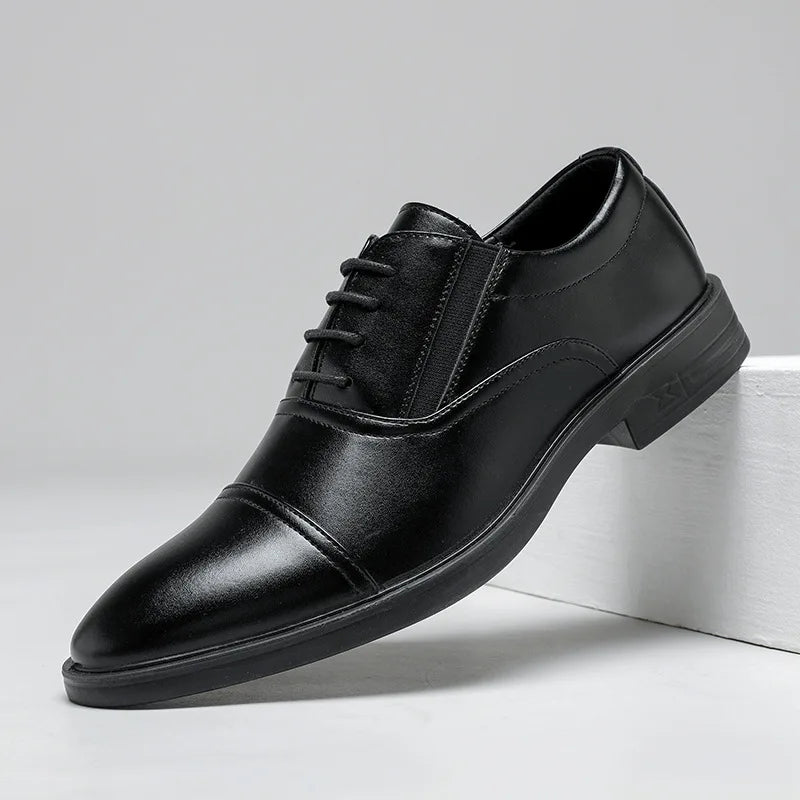 Men's Autumn New Trendy British Style Formal Shoes Three-Link Anti-Slip