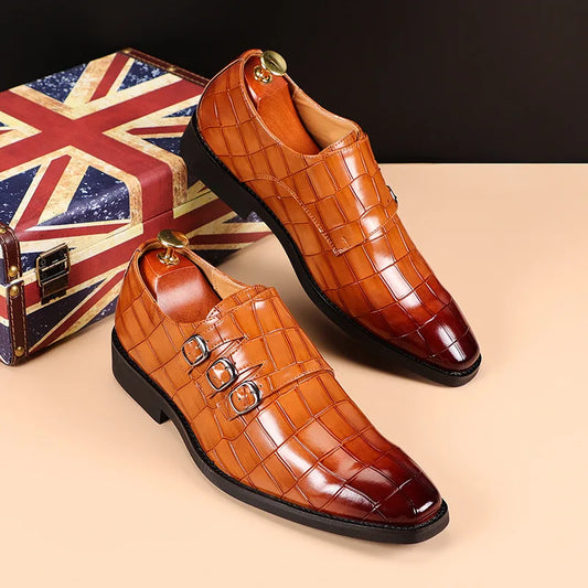 Slip on Dress Shoes Men Oxfords Fashion Business Office Men's Shoes