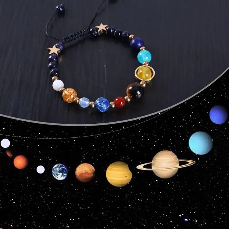 Cosmic Galaxy Solar System Bracelet for Women Men