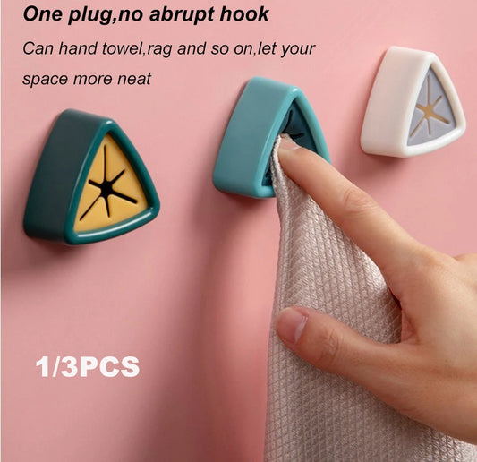 Towel Storage Rack Laundry Cloth Rag Hook Non-perforated